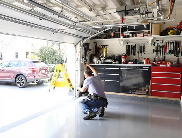 Local garage door repair service by Newtown Garage Door Repair in Newtown